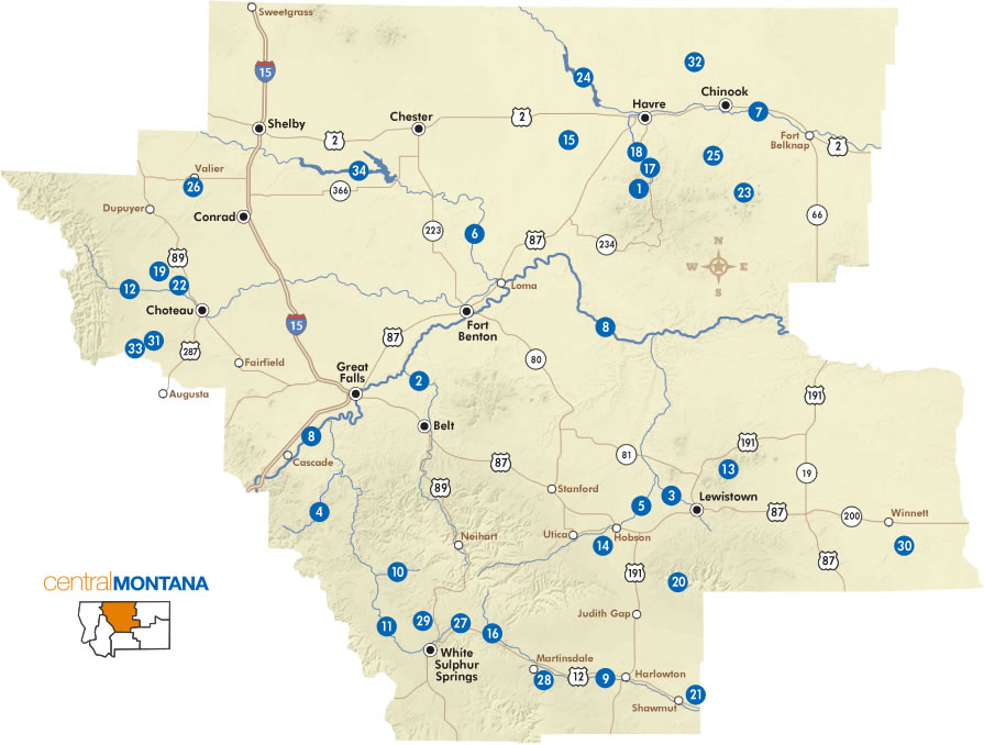 Fishing Locations in Central Montana