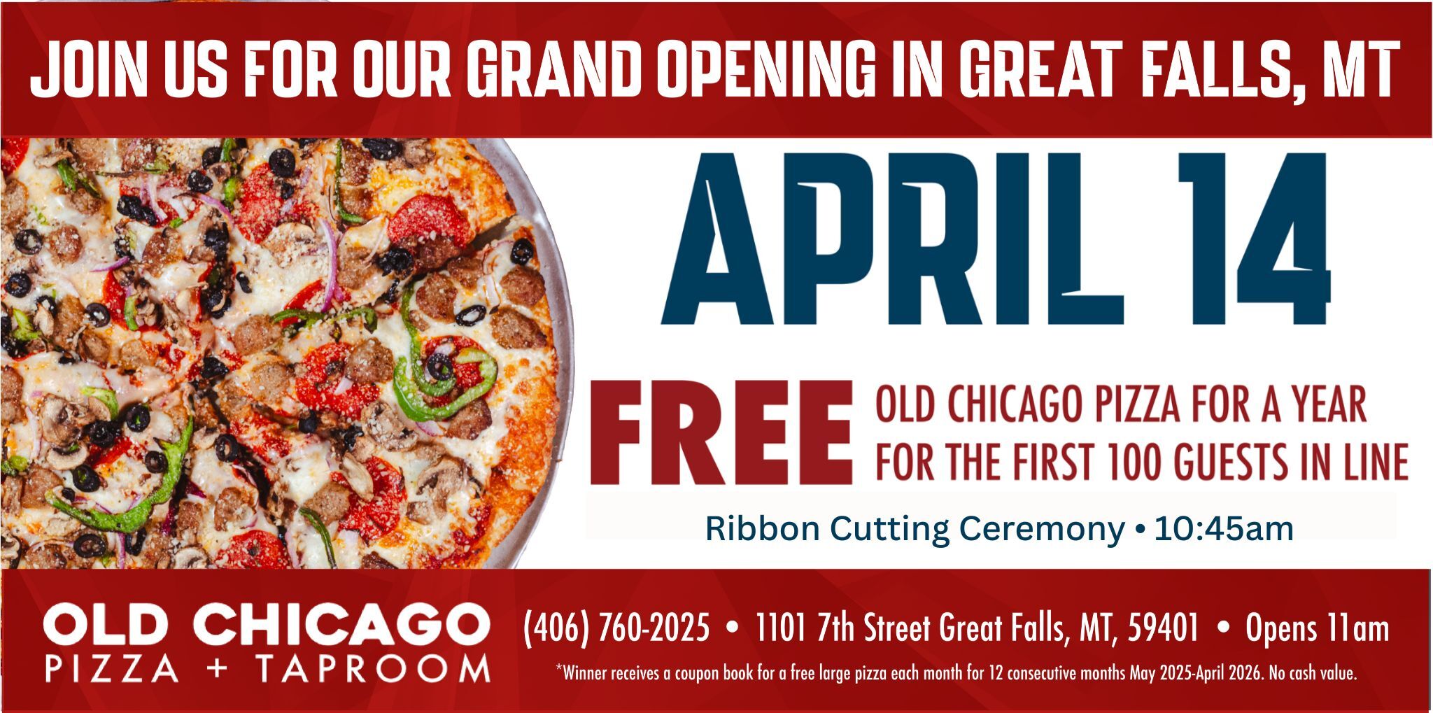 Grand Opening for Old Chicago Pizza and Taproom in Great Falls