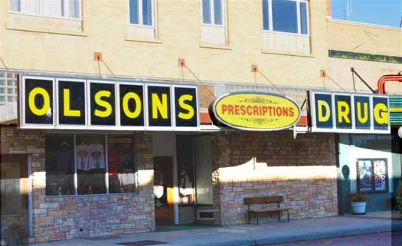 Olson's Drug: exterior