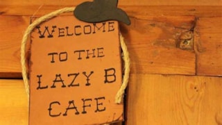 Lazy B Bar & Cafe: sign